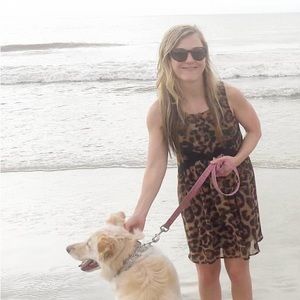 Express babydoll cheetah print dress